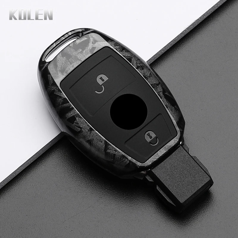 ABS Carbon Fiber Style Car Key Case Cover