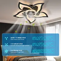 Jelena ventilateur de plafond intelligent avec lumières télécommande 6 vitesses ventilateur LED moderne luminaires cuisine chambre ventilateur domestique 7