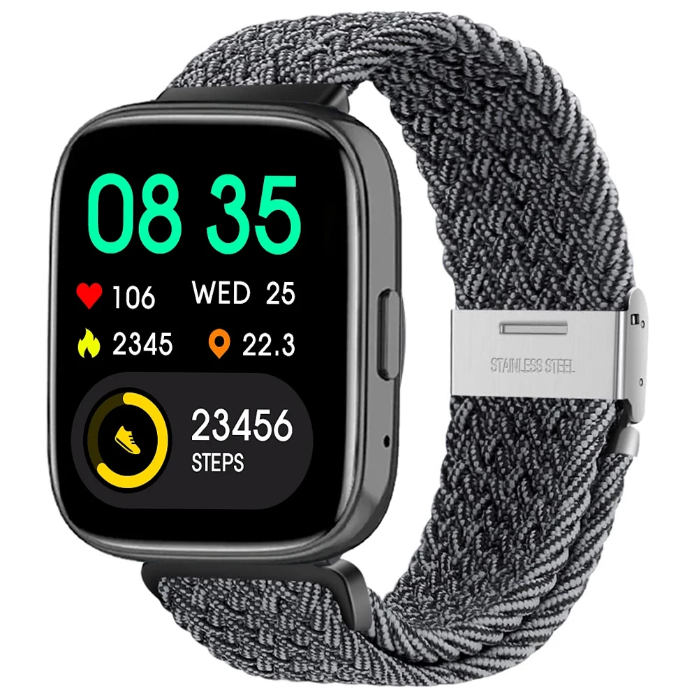 Nylon Braided Solo Loop Elastic Weave Bracelet Wristband Strap