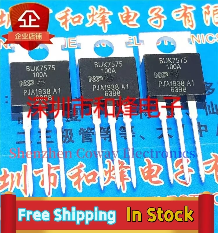 

10PCS-30PCS BUK7575-100A 23A 100V MOS TO-220 In Stock Fast Shipping