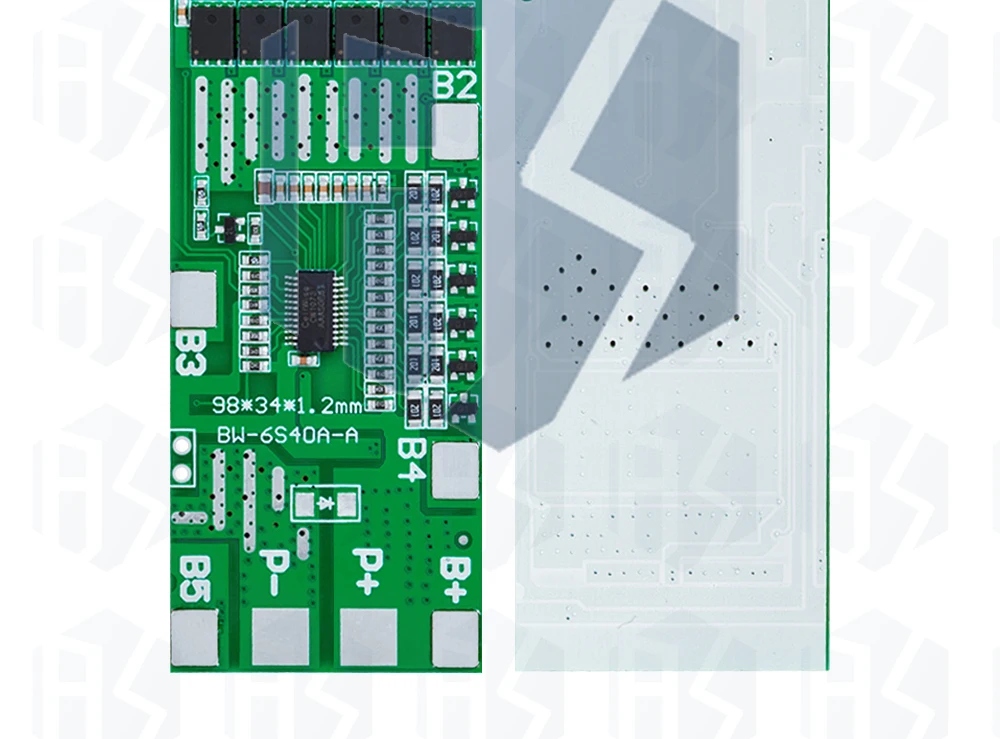 6S 24V/25.2V 20A/30A/40A BMS 18650 Li-Ion Lithium-Akku Schutzplatine Solarbeleuchtung BMS PCB mit Balancer für E-Bike & Scooter – Detail 12