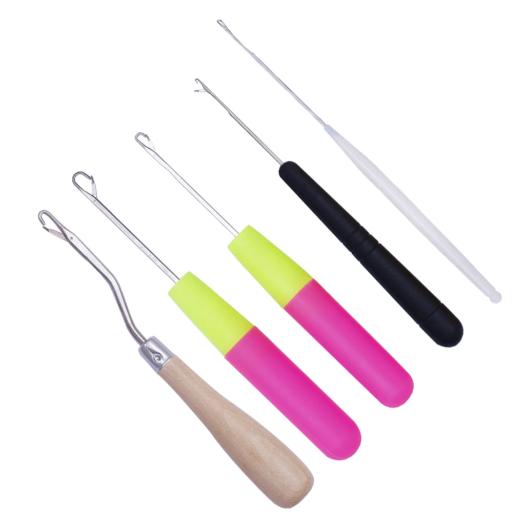 Крючки для вязания крючком с деревянной ручкой 5 шт. | Дом и сад