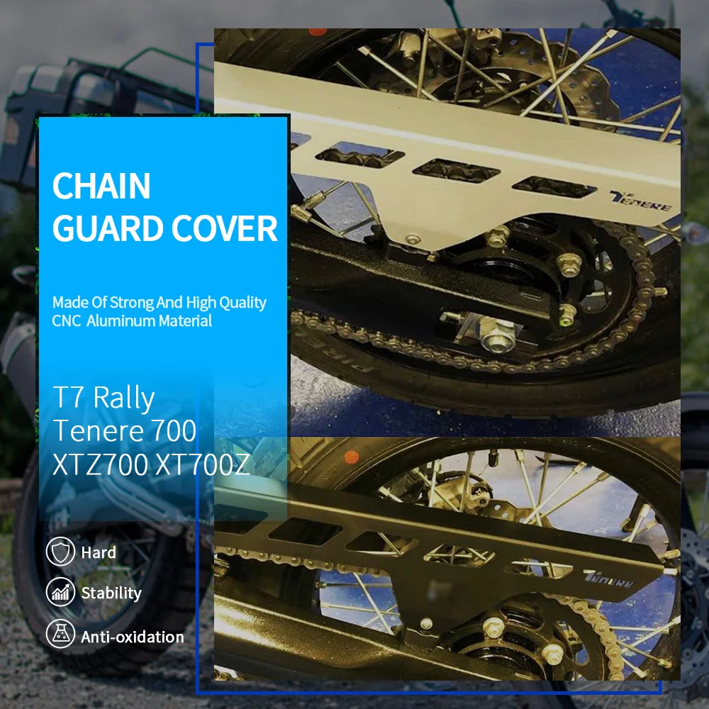

For Yamaha Tenere 700 T7 Rally XTZ700 XT700Z Tenere 2019 2020 2021 Motorcycle Accessories Chain Belt Guard Cover Sprocket Cover