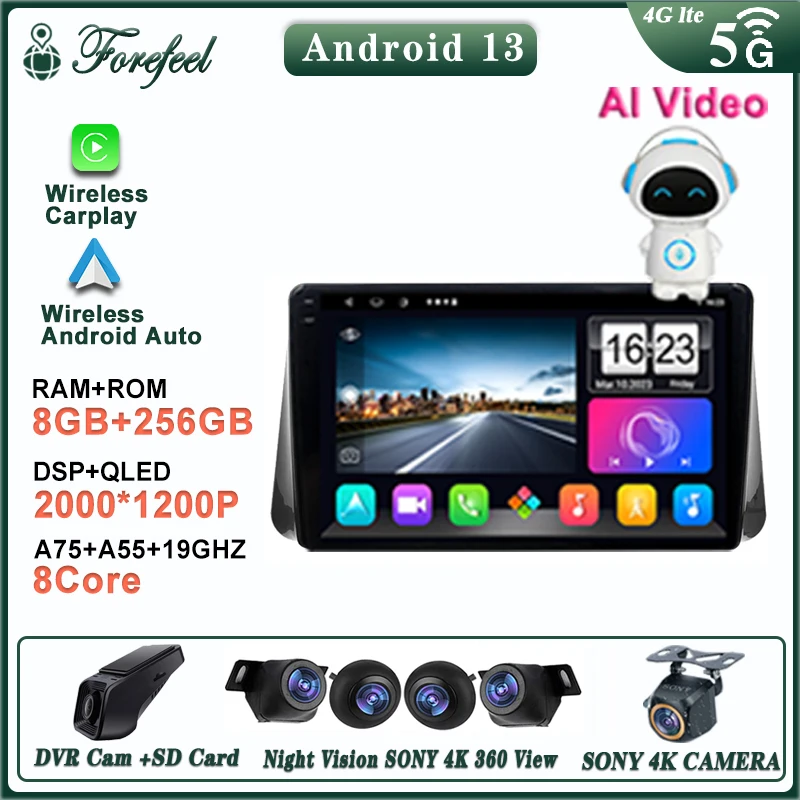 Carplay Android Dvd Per Nissan Kick/Micra(K14) Lettore Multimediale Di Navigazione Gps Unità Principale Stereo No 2Din Dvd Dashcam 5G Wifi Bt