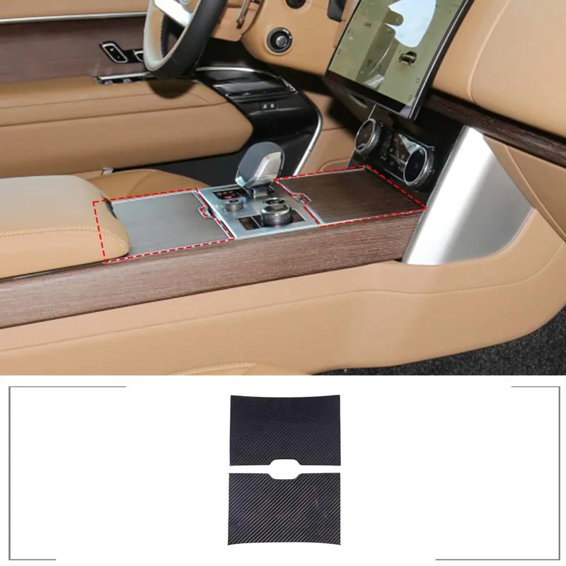

For Range Rover Vogue 2023 Car center tea cup decorative panel sticker Real Carbon Fiber Teacup panel protection accessories