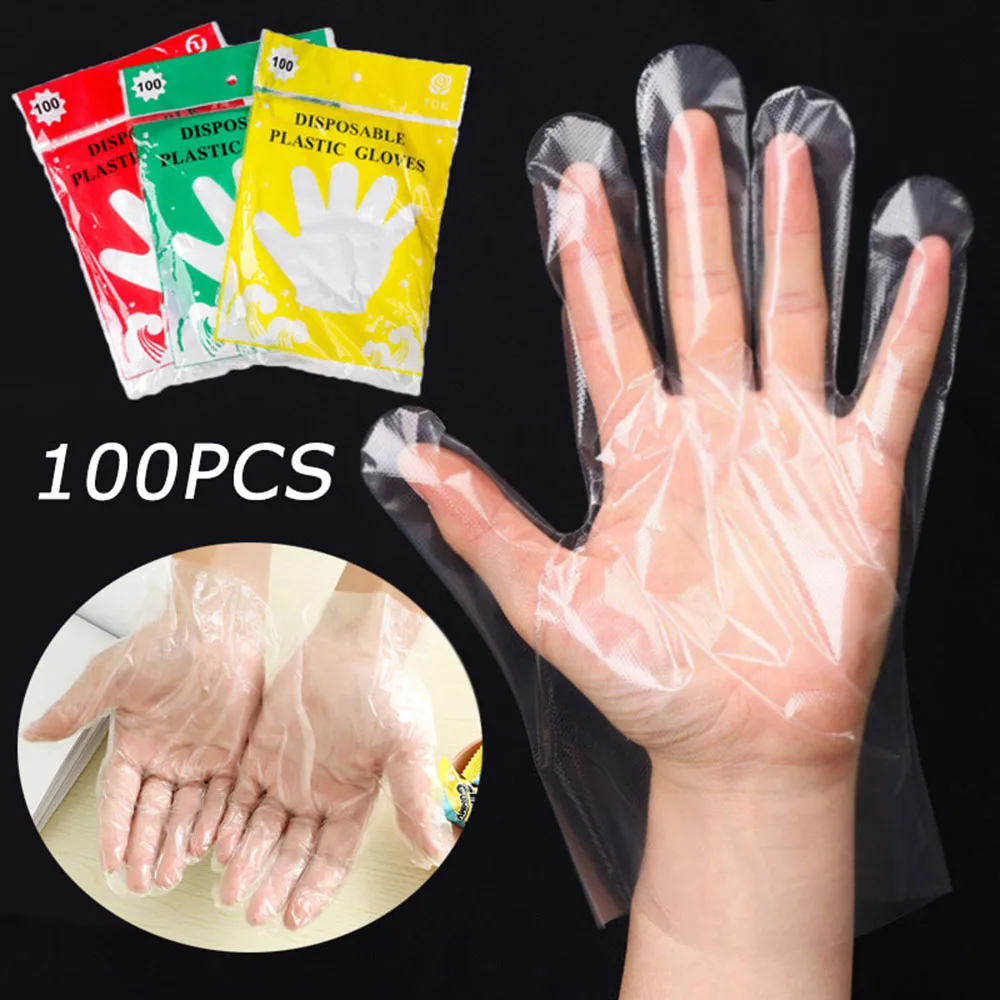 

Disposable Gloves Catering Food Grade Plastic Transparent Gloves Restaurant Supplies Kitchen Dining Tableware Accessories