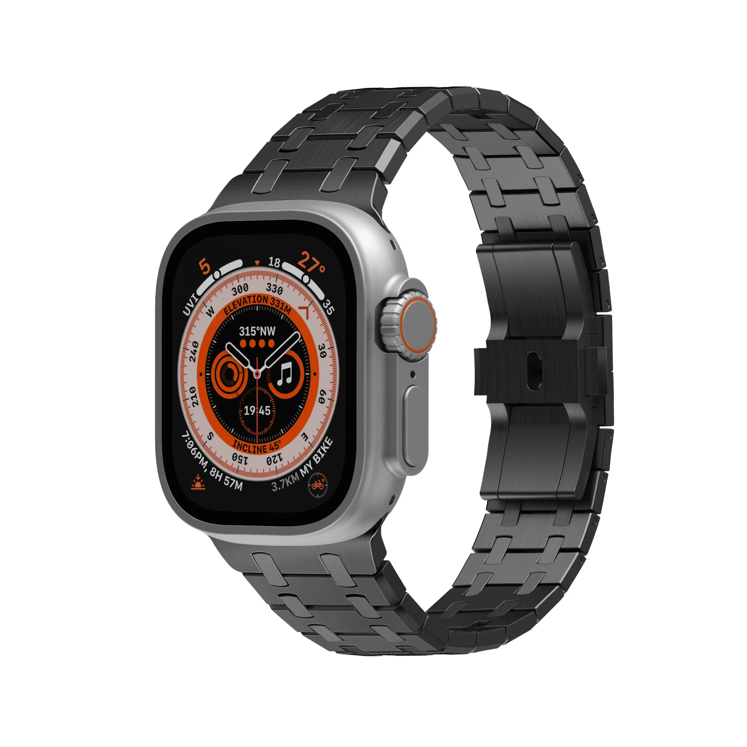 Metal Strap for Apple Watch Ultra2 Band 49mm 9 8 7 45mm Modified Stainless Steel Bracelet Wristband for 6 5 4 SE2 44mm 42mm Belt