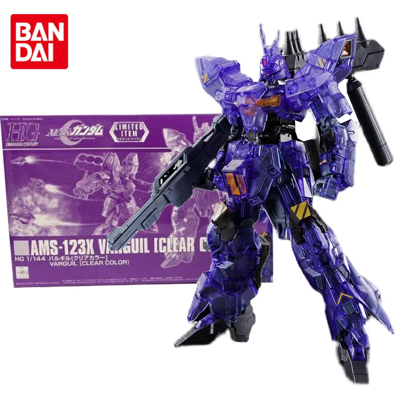 

Оригинальная модель Bandai Gundam в комплекте, аниме-фигурка RG 1/144 AMS-123X Varguil, прозрачная цветная аниме-фигурка Gunpla, игрушки для детей