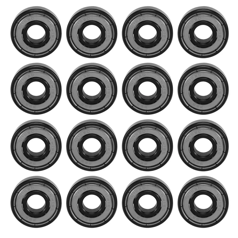 Rolamentos Cerâmicos para o Skate Rolamentos para o Rolo Inline Híbrido 608 8x22x7 mm Abec11 Branco Zro2 16 Peças