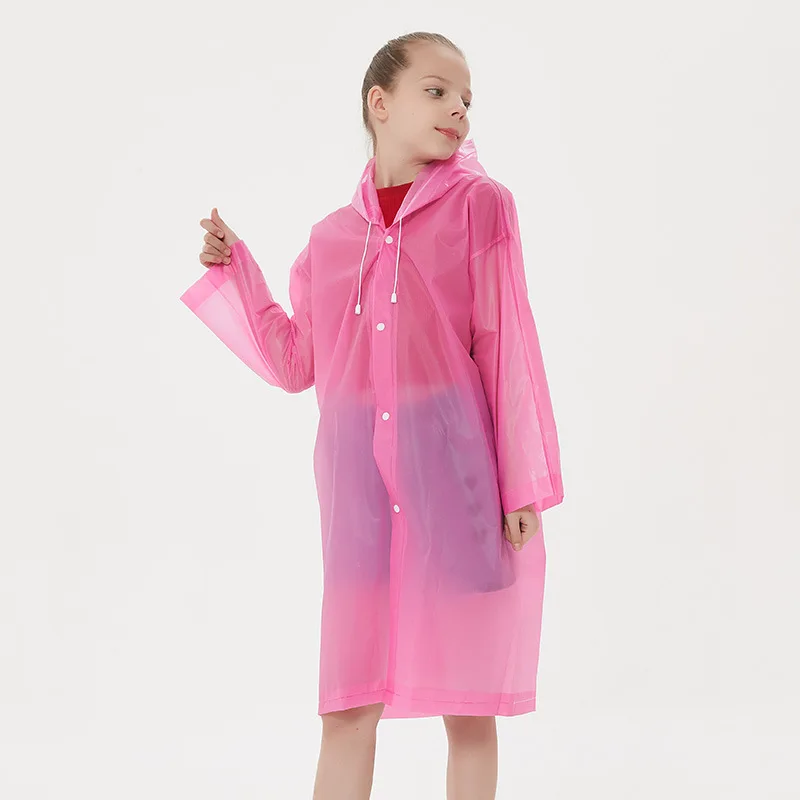 Children Rain Poncho Non-Disposable Travel Rain Gear Coat Outdoor Hiking Accessories Child Raincoat Kids Rainwear Waterproof