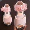 Summer New Style Children's Sandals Girls Fashion Rhinestone Flower Princess Shoes Little Girls Soft Soled Dance Shoes Girls 1