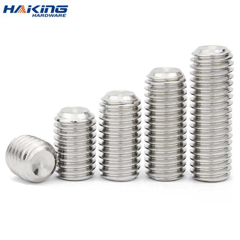 10 Stks/partij Hex Socket Set Schroef Cup Point Rvs M2 M3 M4 M5 M6 M8 M10 Headless Hexagon Socket grub Schroef DIN916