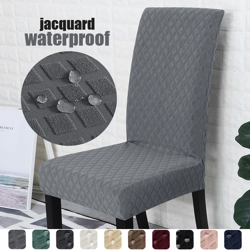jacquardthickWaterproofSeatCoversforDiningRoomChairsCovers
