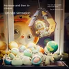 DIY Automatic Doll Machine Kids Coin Operated Play Game Mini Claw Catch Toy Crane Machines Music Doll for Christmas gifts 3