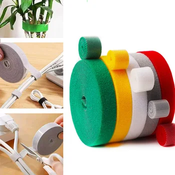 1/3/5M สายสายผูกการจัดการลวด Winder เทปหูฟังเมาส์การจัดการสายไฟ TIES 1