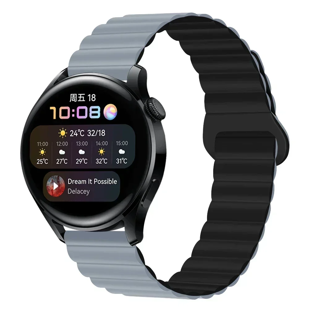 Magnetic Loop Silicone Watchband Strap