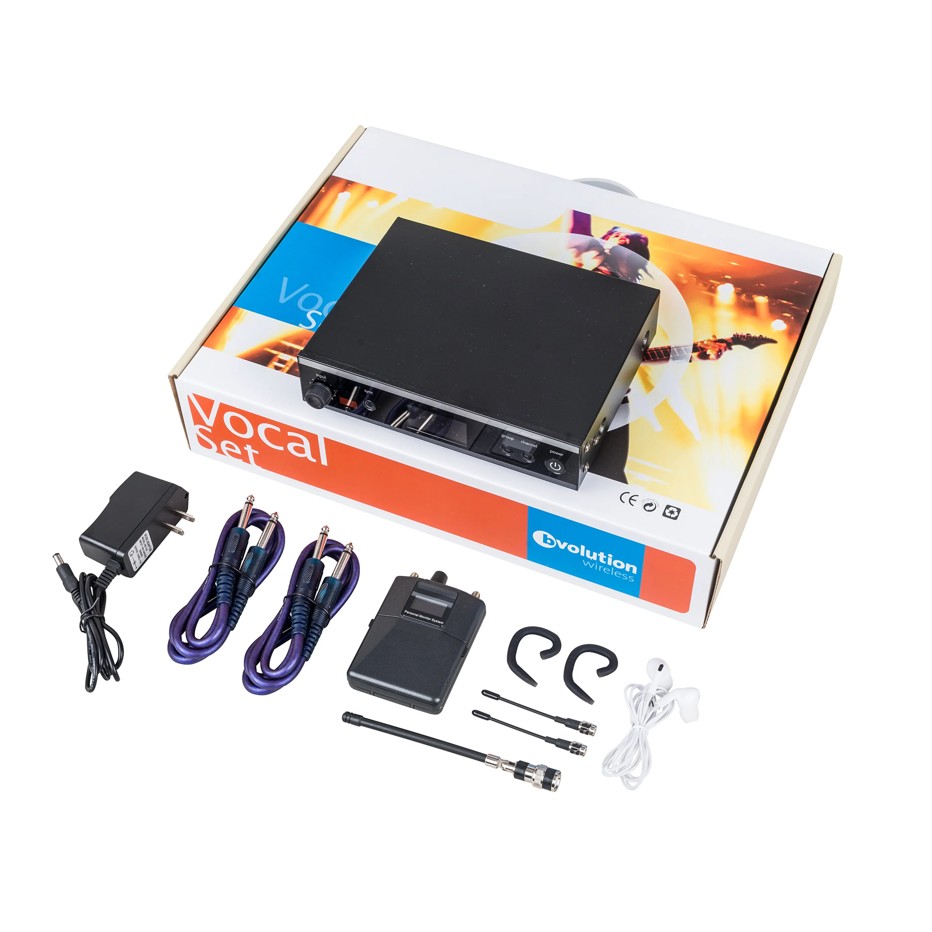 In-Ear Monitoring System PSM300 Stage Personal Wireless In Ear Monitor for Bands 500MHz 100mW 24-Bit Digital DSP Processor Audio