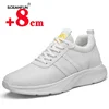 Men elevator shoes height increased shoes sneakers height increasing shoes Man increase 6-8cm 1