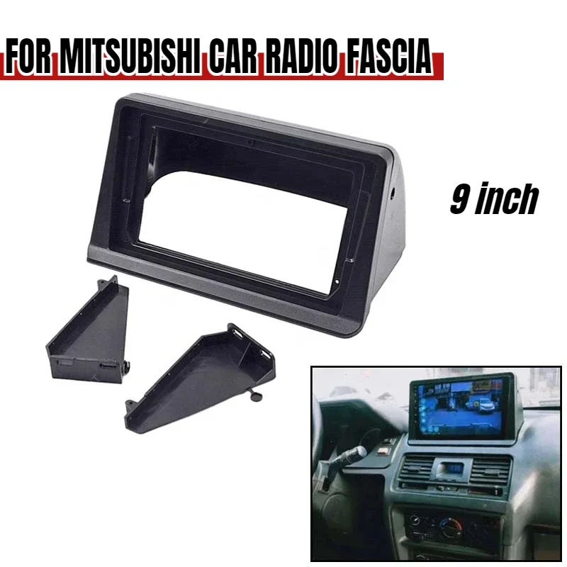 JYMAOYI 9-Inch 2Din Radio Fascia – For Mitsubishi Pajero Montero V31, Cheetah