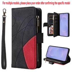 Elegant Leather Wallet Case with Flip Card Holder - Universal Design - VIVO Y78 Plus 5G (Black)