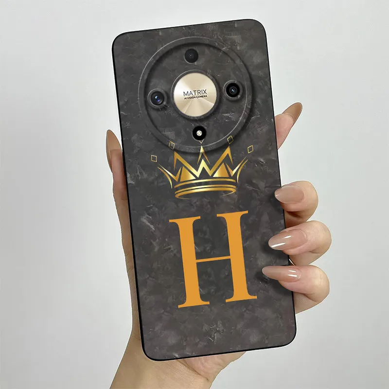 Crown Letters Full Matte Anti-Drop Soft Protective Phone Case
