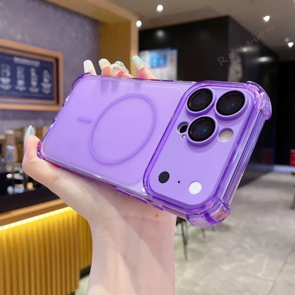 Premium Magnetic Phone Case with Shockproof Protection and Magsafe Compatibility
