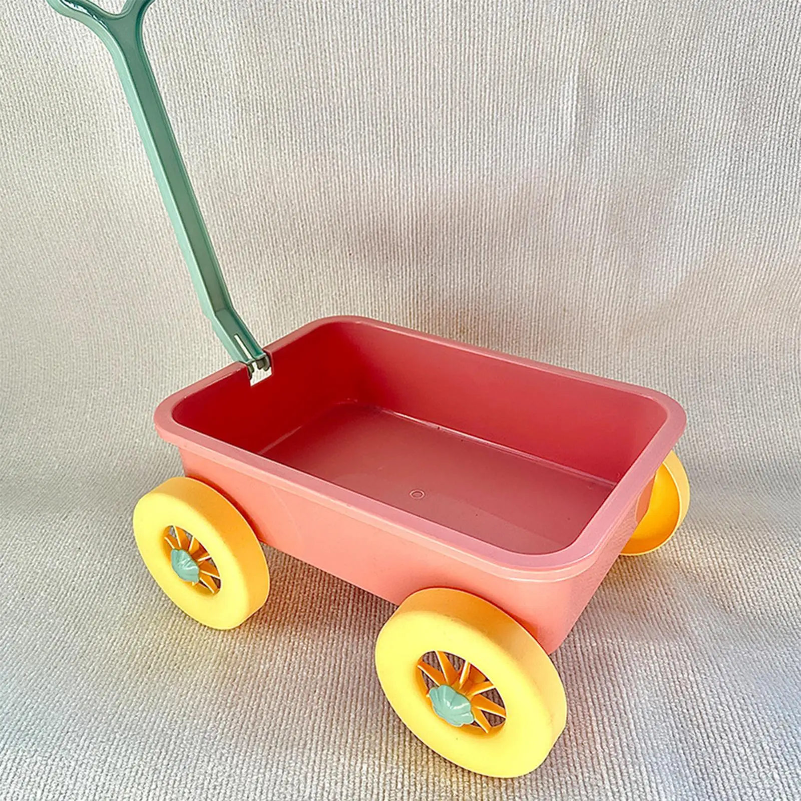 Pretend Play Wagon Sand Toy Multiuse Small Wagon Toy Vehicle Funky Beach Toy