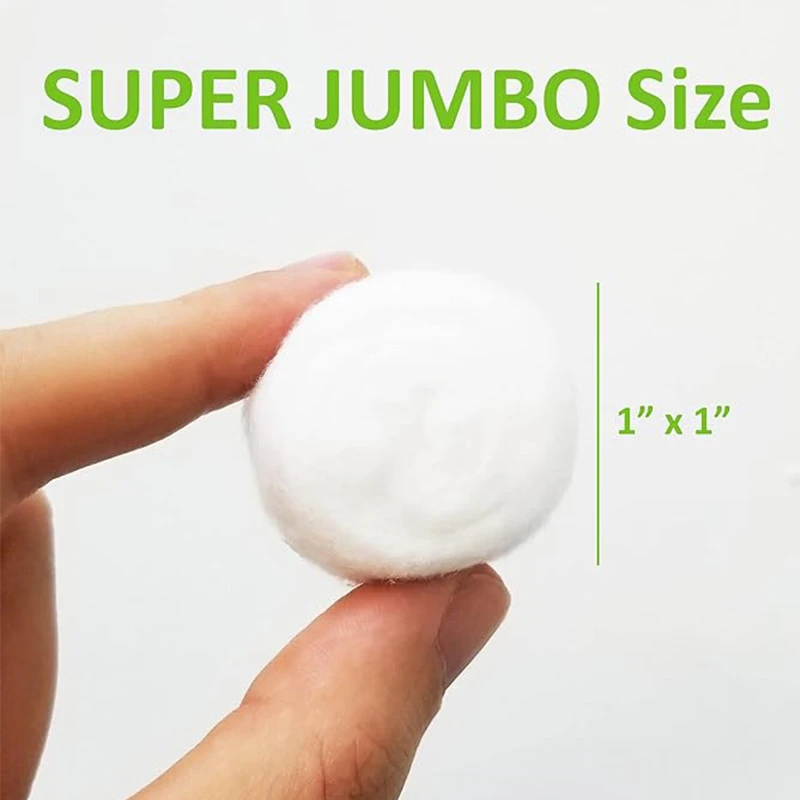 Cosmetic cotton balls, large cotton balls, soft and absorbent, used for removing makeup, nail polish removal, pet care, etc 3