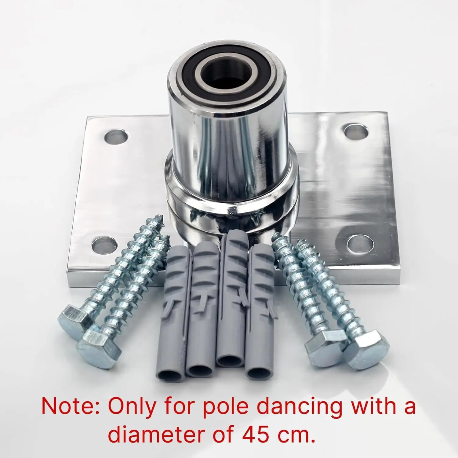 체육관 및 가정용 고정식 폴댄스 기구, 더 안전하고 안정적인 천장 설치 액세서리, 천공된 상단 플레이트가 포함된 폴댄스 키트