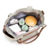 7pcs Nappy Changing Bag Set,Multifunction Mummy Tote Bag Baby Changing Bag Shoulder Handbag Travel Diaper Bag 6