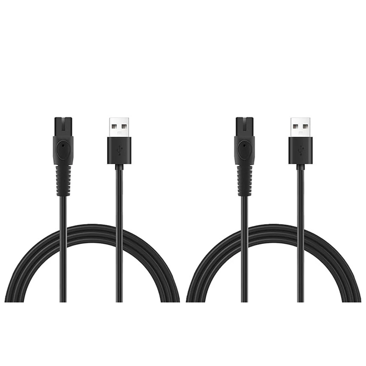 ABLJ2Pcs 5V 1A USB Shaver Charger Cord for Philips QP2724 QP2834 QP1924 MG9520 Electric Shaver Trimmer Charger Cable