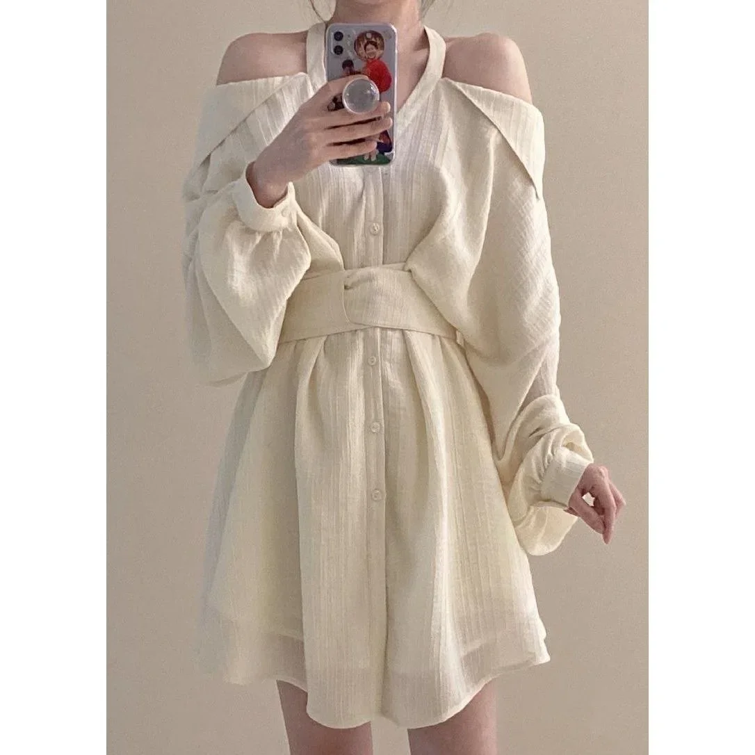 

Summer V-neck Off Waist Sexy Fashion Shorts Two-piece Blusas Clothes for Women Tops Shirts Blouses