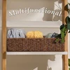 Woven Storage Box Desktop Miscellaneous Box Toilet Paper Box Storage Bathroom Organizer Bathroom Sink Storage Countertop Durable 4