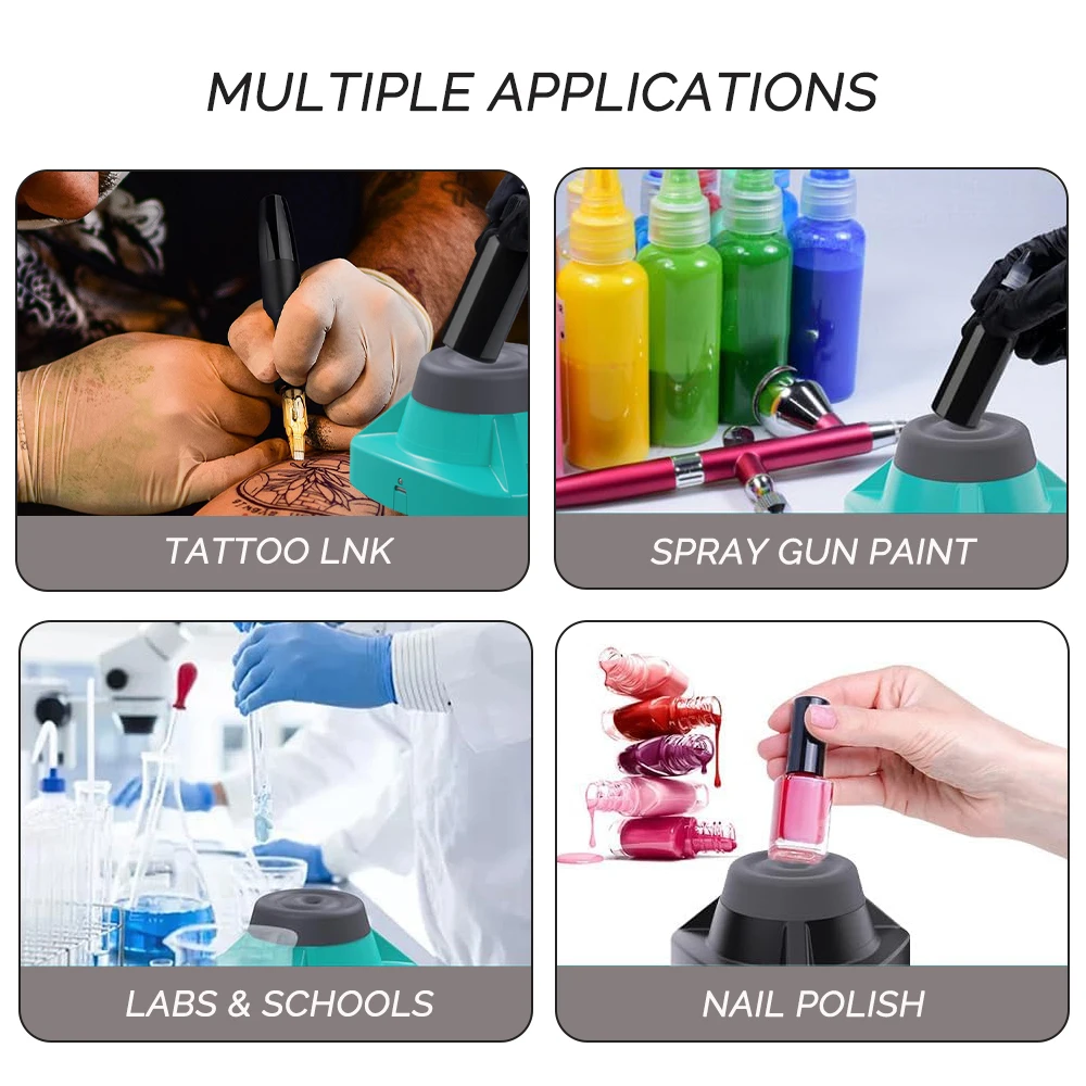 10000RPM High Frequency Vibration Vortex Mixer Liquid Anti-Caking Shaking Mixer Nail Polish Pigment Airbrush Paint Ink Shaker