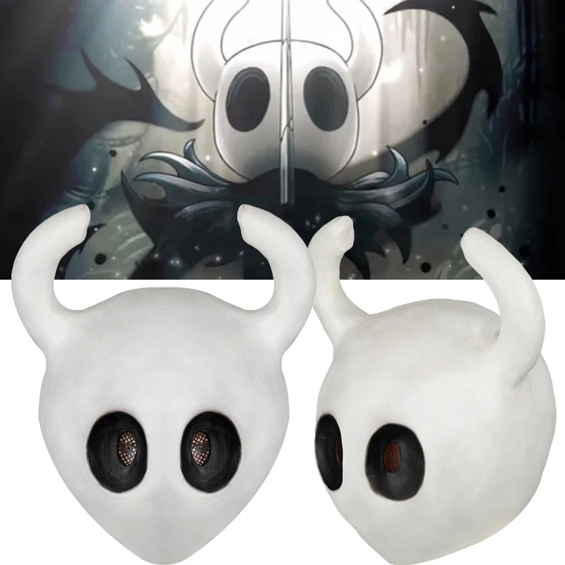 Game Hollow Knight Cosplay Wander Mask Halloween Costume Props Adult Unisex Latex Helmet