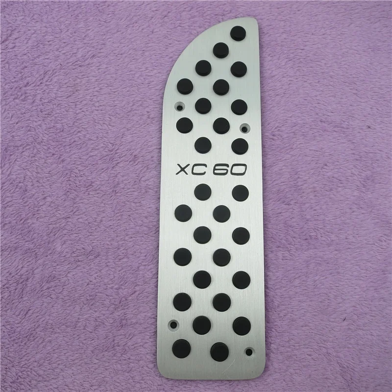 For VOLVO XC60 Accessorie AT Aluminium Accelerator Gas Brake Pedal Foot Rest Pedal Cover Case Protection Decoration