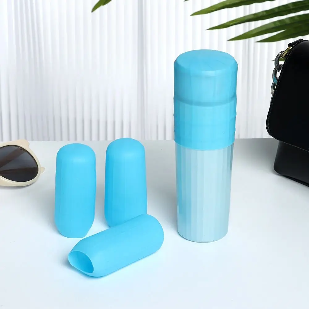 4 Maniche Elastiche Antiperdita Per Viaggio – Custodie In Silicone TPE, Riutilizzabili Per Flaconi Shampoo - 3