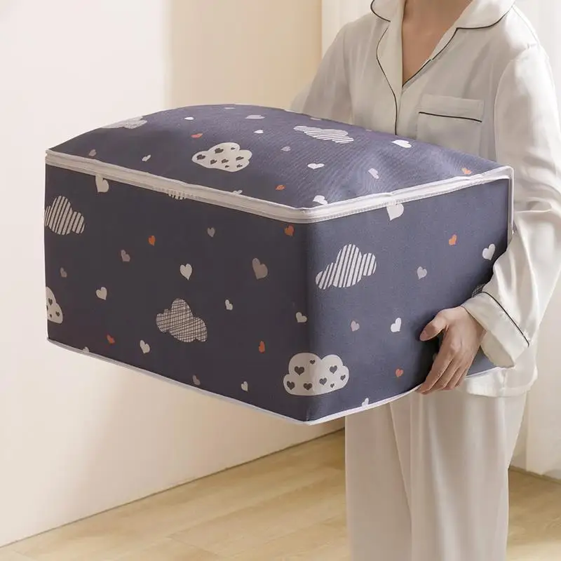 Foldable Storage Bags Quilt Organizer Box Waterproof Clothes Blanket Sorting Bags Under-Bed Storage Moisture Proof Organizer 4