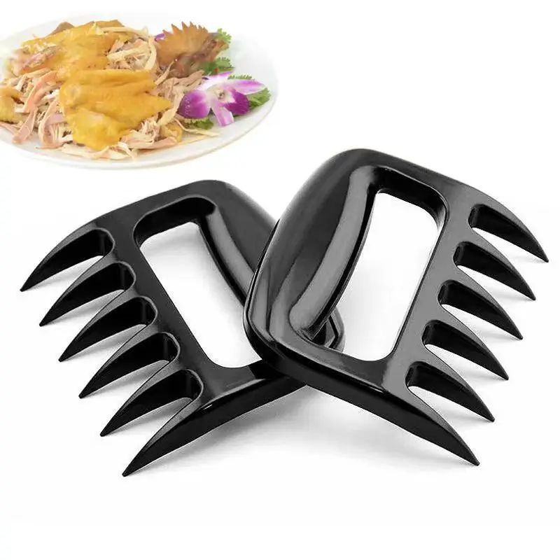 1/2/4PCS Bear Claw Quick Meat Tearer Black Bear Claw Meat Splitter Multifunctional Food Grade Processing BBQ Picnic Tool