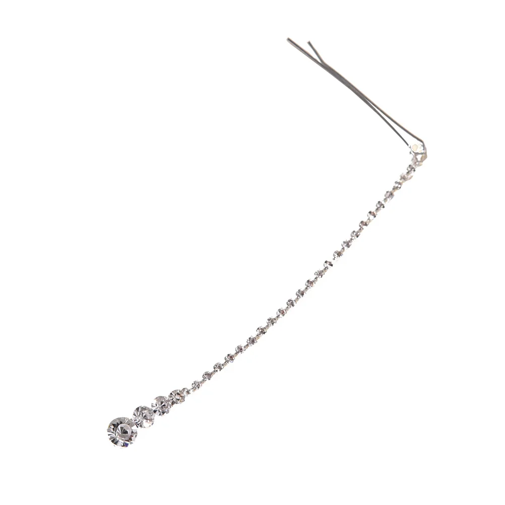 

Female Forehead Chain Crystal Rhinestone Charm Pendant Clip Forehead Chain