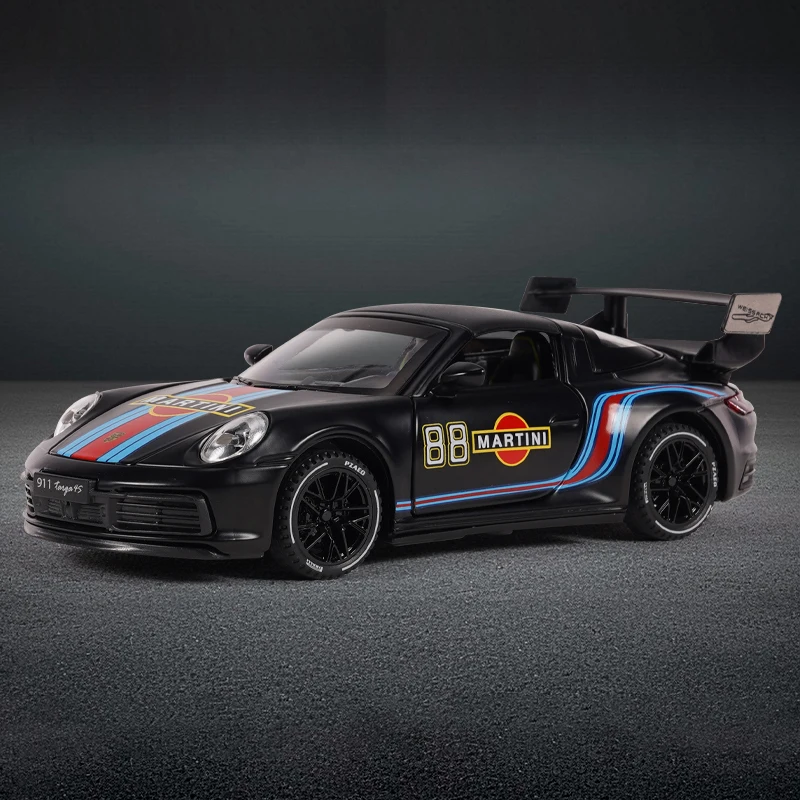 1:32 Porsche 911 Targa 4S Martini Racing Edition Sports Car