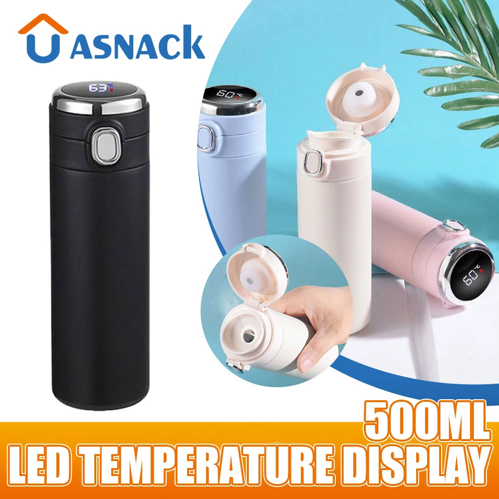 New 420ml Stainless Steel Thermos Bottle Smart Led Temperature Display