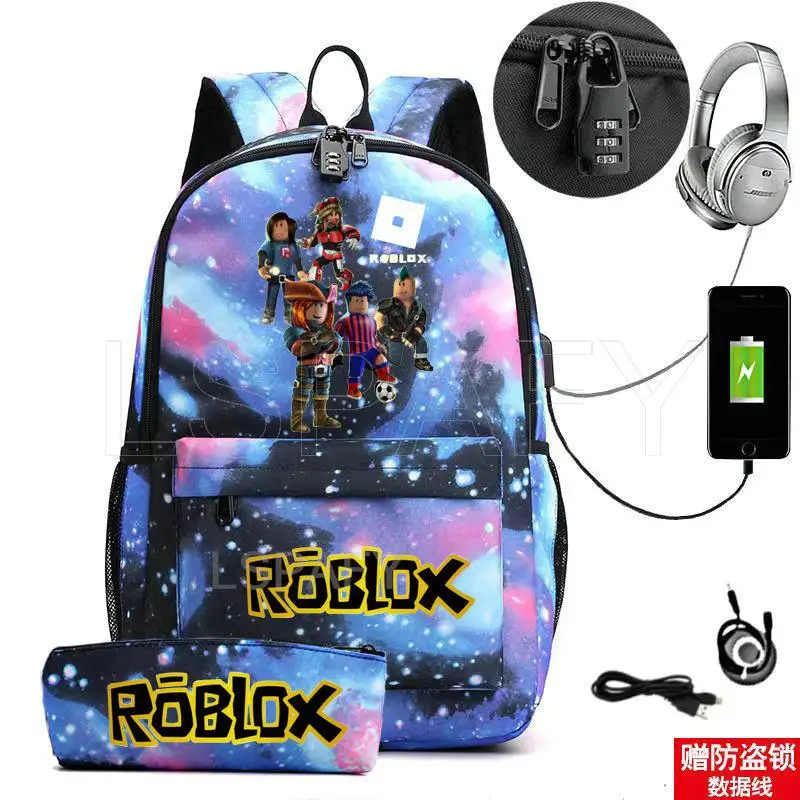Anime School Bagpack ROBLOX Game Bookbag Capacity School Bag for