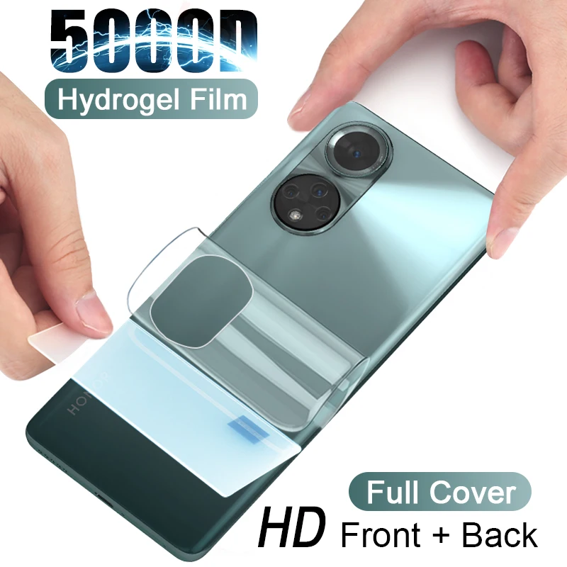 Гидрогелевая пленка с полным покрытием для Honor 50 60 30 20 Nova 9 Pro X10 9X 8X Защита экрана