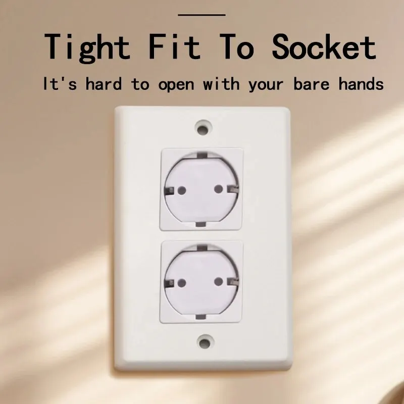 5 Pcs US And EU Standard Prevent Children's Electric Shock Power Socket Protection Cover 2-Hole Socket Safety Protective Cover socket covers