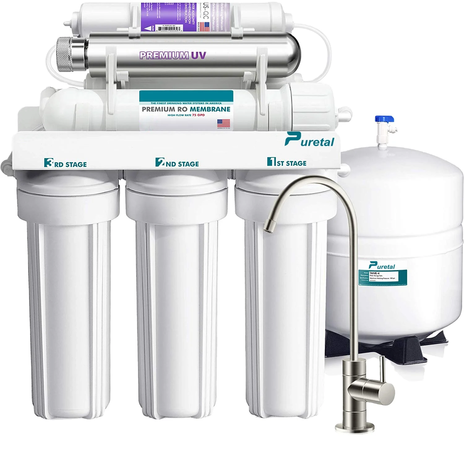 

7 stages water alkaline purifier ro water filter system