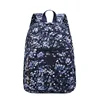 Purple Grey Black Blue Nylon Flower Pattern Fashion Casual A4 Girl Boy Women Men School Backpack Lightweight Travel Bag M1318 1