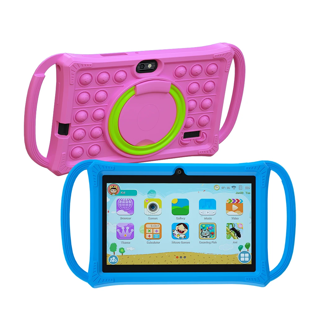 Kids Tablet 7.0 Inch  Android 12 Quad Core 4GB RAM+64GB ROM 4500mAh Dual Camera WiFi Parental Control 4