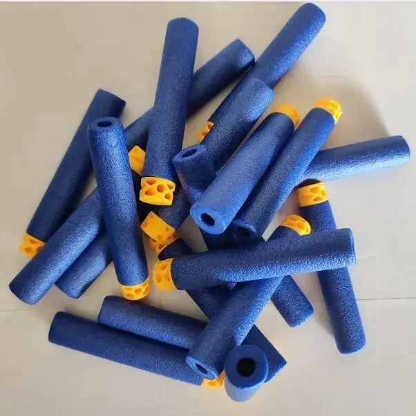 Waffel-Darts, ausgehöhlt, weicher Kopf, Nachfüll-Darts, Kugel für Nerf N-Strike Elite Guns, 7,2 x 1,3 cm, blaue Munition, Spielzeugpistole, Zubehör – Detail 7