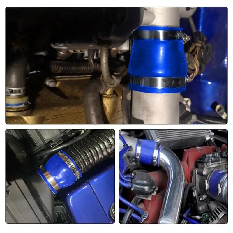 Car Engine Reducer Hose Straight Coupler Hose Fittings Car Turbo Intake Pipe Pipe Connector Coupler Silicone 51-63mm Engine